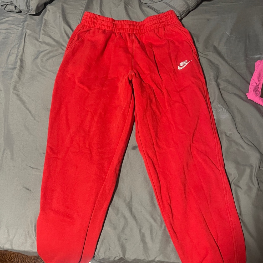 Nike Kids Bright Red Joggers